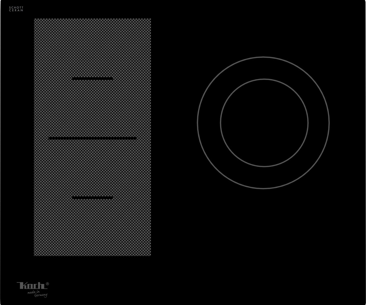 Hybrid Kochfeld | GK3H High-Trans Miradur| 3 Platten